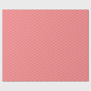 Candy Cane Twist Geometrische Retro Chevron Patroo Cadeaupapier