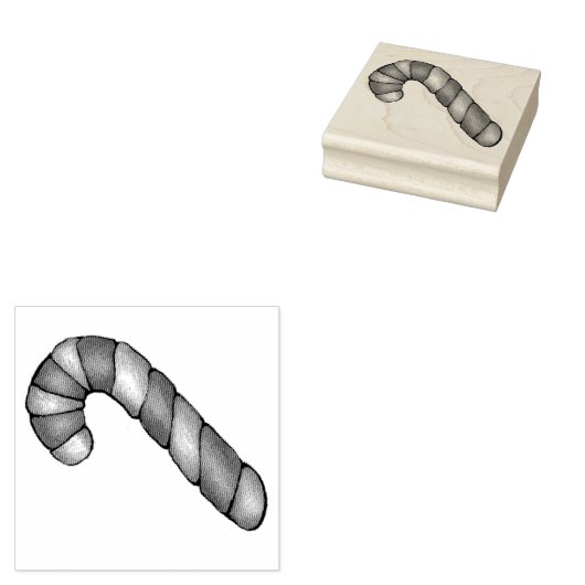 Candy Cane Twist Kerstvakantie Cookie Bakken Rubberstempel (Gestempeld)
