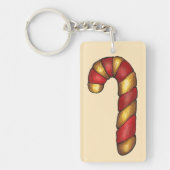 Candy Cane Twist met Kerstmis Cookie Holiday Bakin Sleutelhanger (Voorkant)