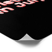 Candy Cane Tygraphy Christmas In July T Shirt Poster (Hoek)
