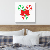 Candy Cane Verpakt Canvas (Insitu (Slaapkamer))
