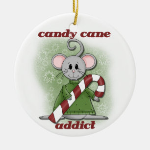 Candy Cane Verslaafd Kerst Keepsake Ornament