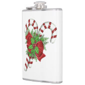 Candy Cane Vinyl Omwikkelde Flask Heupfles (Links)