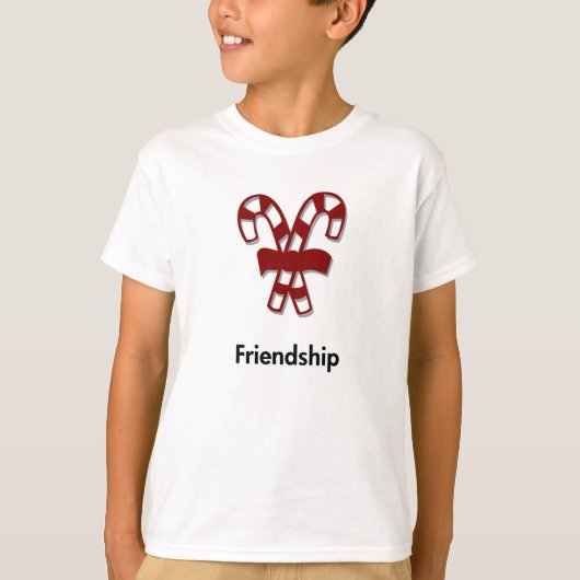 Candy Cane Vriendschap T-shirt (Voorkant)