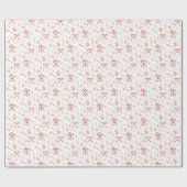Candy Cane Warboel Cadeaupapier (Vlak)
