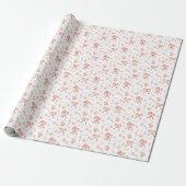 Candy Cane Warboel Cadeaupapier (Uitgerold)