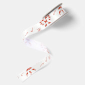 Candy Cane Warboel Satijnen Lint (Achterkant)