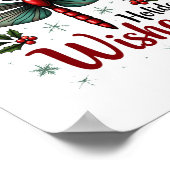 Candy Cane Wings Dragonfly Poster (Hoek)