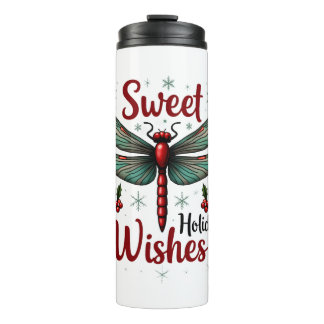 Candy Cane Wings Dragonfly Thermosbeker