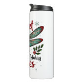 Candy Cane Wings Dragonfly Thermosbeker (Geroteerd rechts)