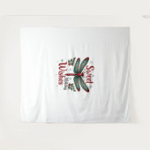 Candy Cane Wings Dragonfly Wandkleed (Voorkant (horizontaal))