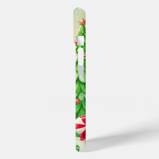 Candy Cane Winter Pepermunt Bos Kerstmis Case-Mate iPhone Case (Achterkant / Links)
