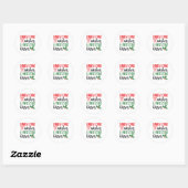 Candy Cane Wishes and Mistletoe Kisses Ronde Sticker (Vel)
