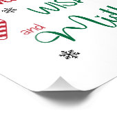 Candy Cane Wishes & Mistletoe Kisses Foto Afdruk (Hoek)