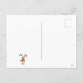 Candy Cane Wishes & Mistletoe Kisses Kerstmis Feestdagenkaart (Achterkant)