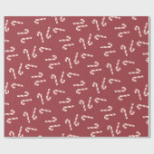 Candy Cane Wrapping Paper Cadeaupapier (Vlak)