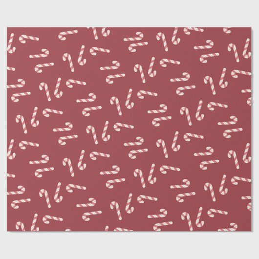 Candy Cane Wrapping Paper Cadeaupapier (Vlak)