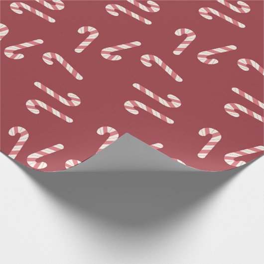 Candy Cane Wrapping Paper Cadeaupapier (Hoek)