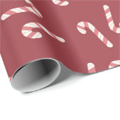 Candy Cane Wrapping Paper Cadeaupapier (Rol Hoek)