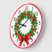 Candy Cane Wreath Grote Klok (Hoek)