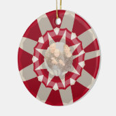 Candy Cane Wreath Keramisch Ornament (Links)