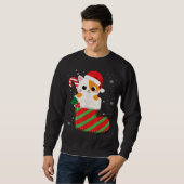 Candy Cane Xmas Kittens Lo Trui (Voorkant volledig)