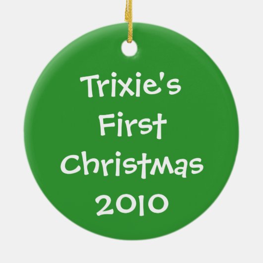 Candy Cane Yorkie Terrier Ornament (Achterkant)