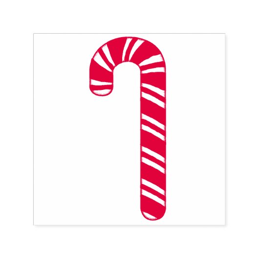 Candy Cane Zelf Inking Rubber Stamp Zelfinktende Stempel (Design)