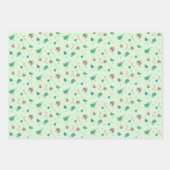 Candy Canes and Gingerbrood House Pattern Inpakpapier Vel (Voorkant 3)