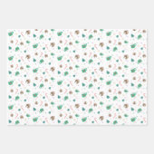 Candy Canes and Gingerbrood House Pattern Inpakpapier Vel (Voorkant)