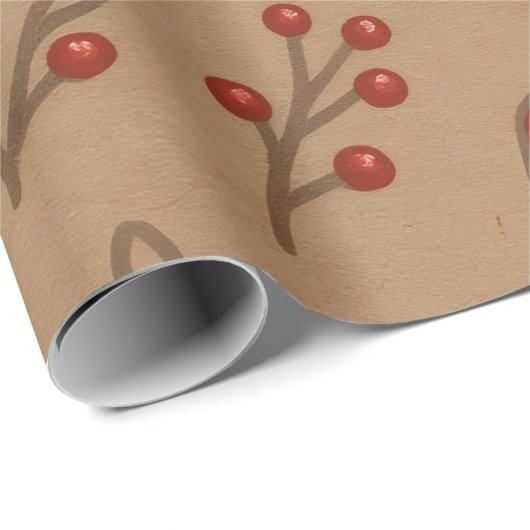 Candy Canes and Holly Christmas Paper Cadeaupapier (Rol Hoek)