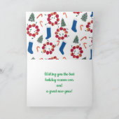 Candy Canes Apple geeft kerstkaarten Kaart (Binnen)