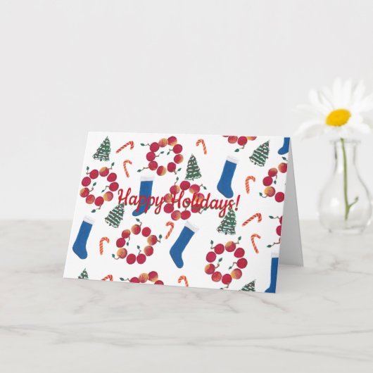 Candy Canes Apple geeft kerstkaarten Kaart (Kleine Plant)