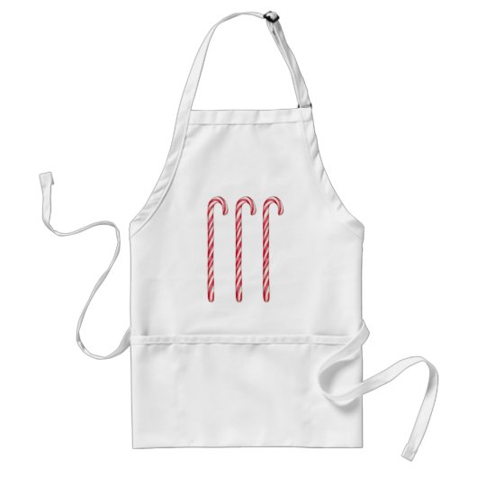 Candy Canes Apron Standaard Schort (Voorkant)