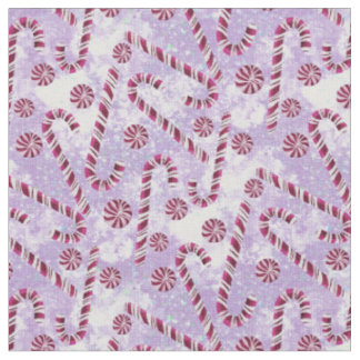 Candy Canes Berry Paars Stof