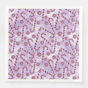 Candy canes Berry Paper Napkin Servet