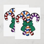 Candy Canes boeket - groen lint (Voorkant / Achterkant)
