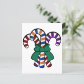 Candy Canes boeket - groen lint (Staand voorkant)
