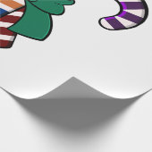Candy Canes boeket - groen lint Cadeaupapier (Hoek)