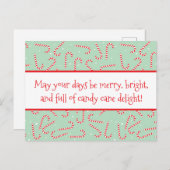 Candy Canes Briefkaart (Voorkant / Achterkant)