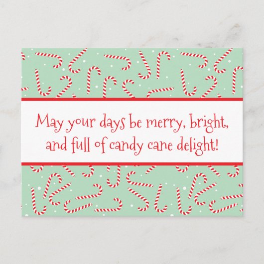 Candy Canes Briefkaart (Voorkant)