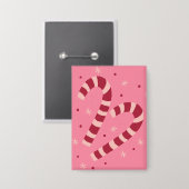 Candy canes button (Voorkant / Achterkant)