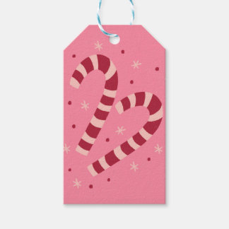 Candy canes cadeaulabel