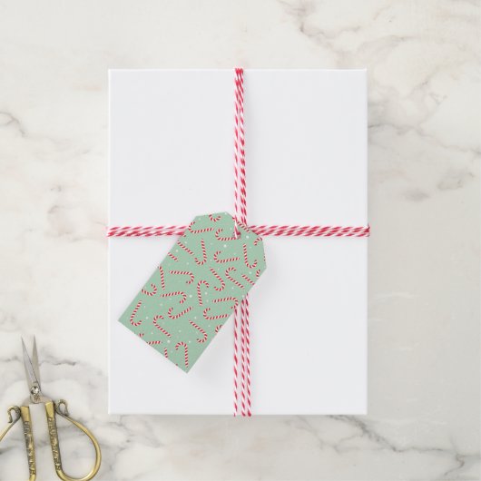 Candy Canes Cadeaulabel (Met Touw)