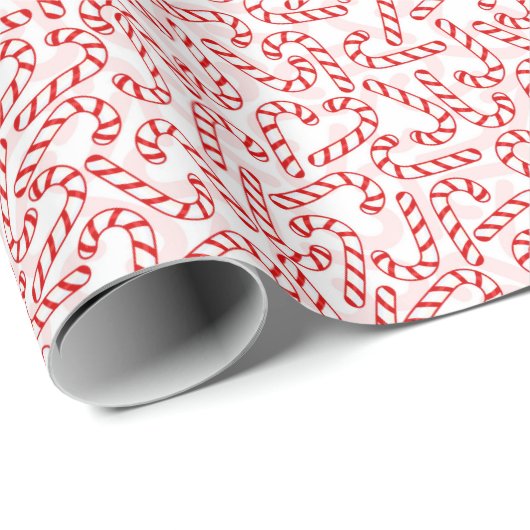 Candy Canes. Cadeaupapier (Rol Hoek)