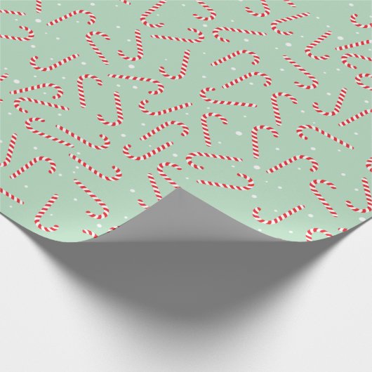 Candy Canes Cadeaupapier (Hoek)