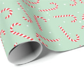 Candy Canes Cadeaupapier (Rol Hoek)