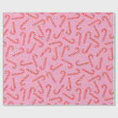 Candy Canes Christmas Design Cadeaupapier (Vlak)