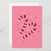 Candy canes Christmas  Feestdagenkaart (Voorkant / Achterkant)