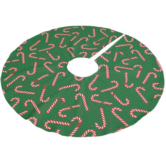 Candy Canes Design Kerstboom Rok (Gekanteld)